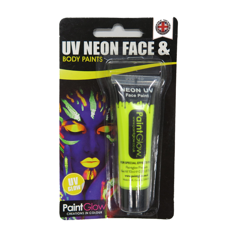 UV NEON UVネオン フェイス＆ボディペイント イエロー [10ml uv face ＆ body paints (Yellow)]