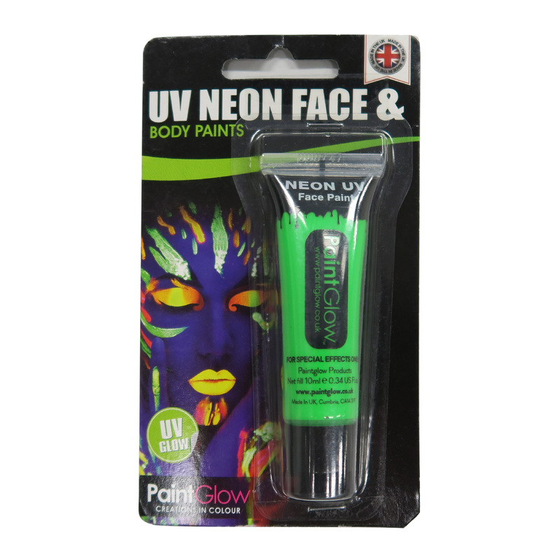 UV NEON UVネオン フェイス＆ボディペイント グリーン [10ml uv face ＆ body paints (green)]