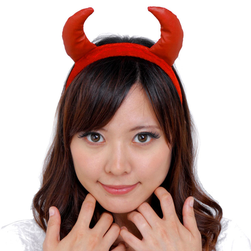 Patymo ハロウィンカチューシャ デビル レッド