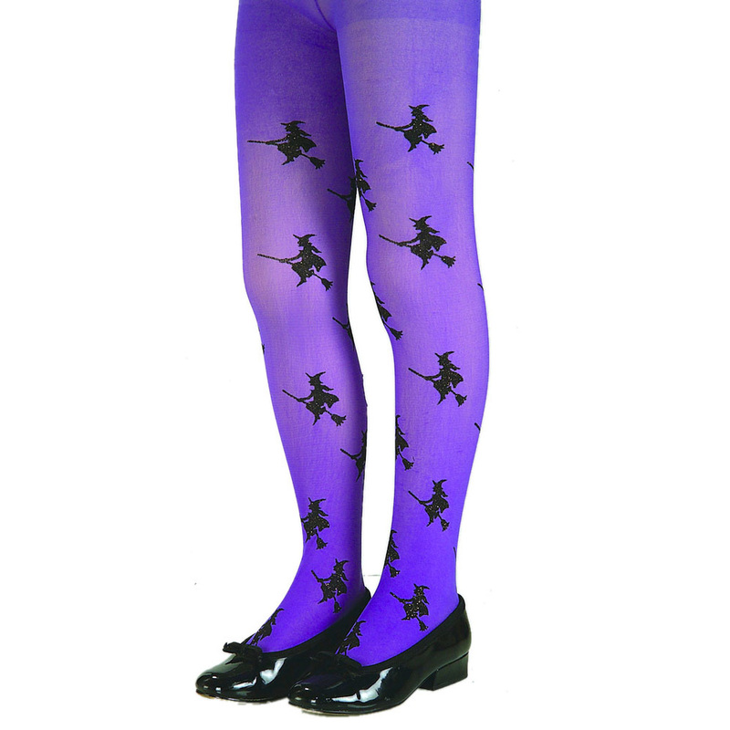 GLITTR WITCH TIGHTS-PRPLE