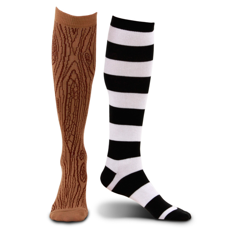 Knee-High Mismatched Pirate Socks