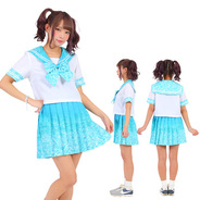 ネオグラフィックセーラー服 Emerald aqua