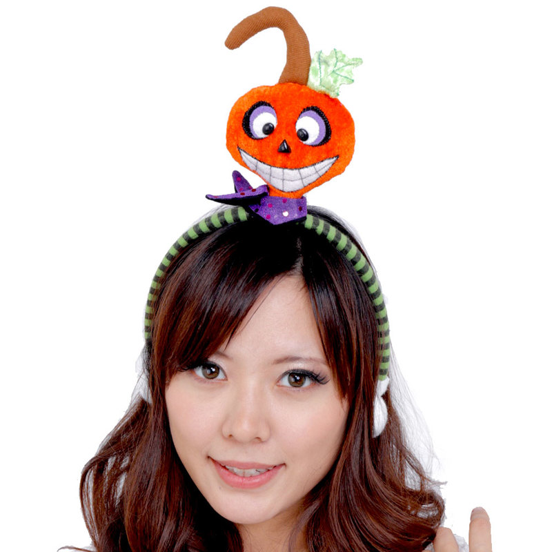 ハロウィンカチューシャ かぼちゃスマイル