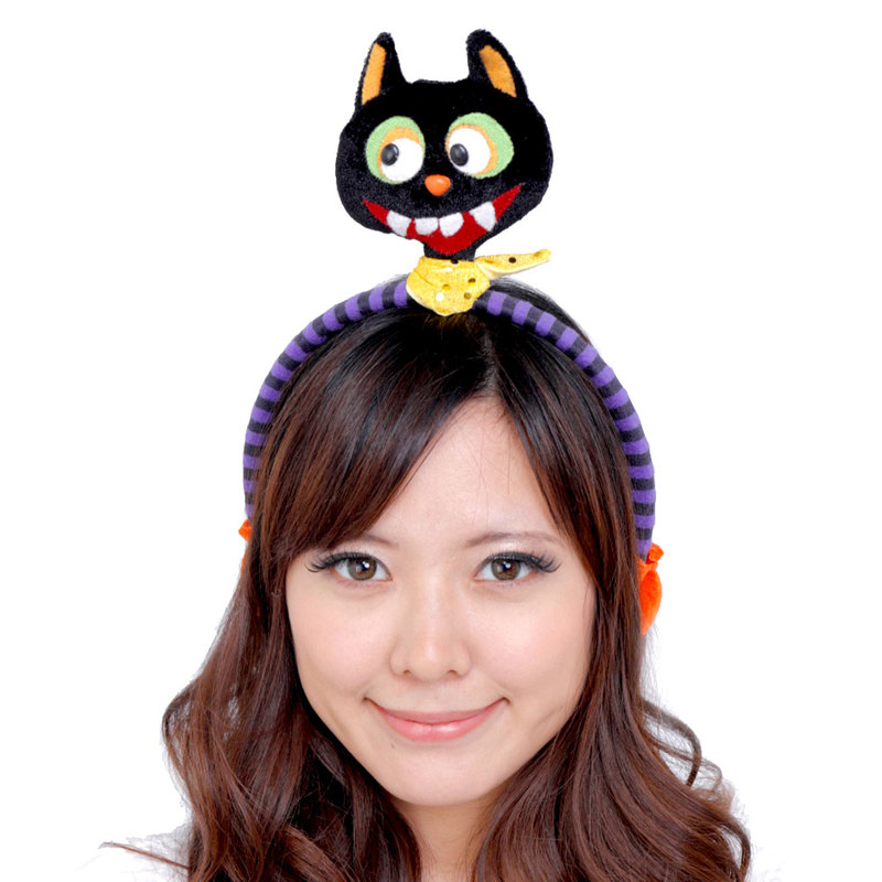 ハロウィンカチューシャ くろねこスマイル