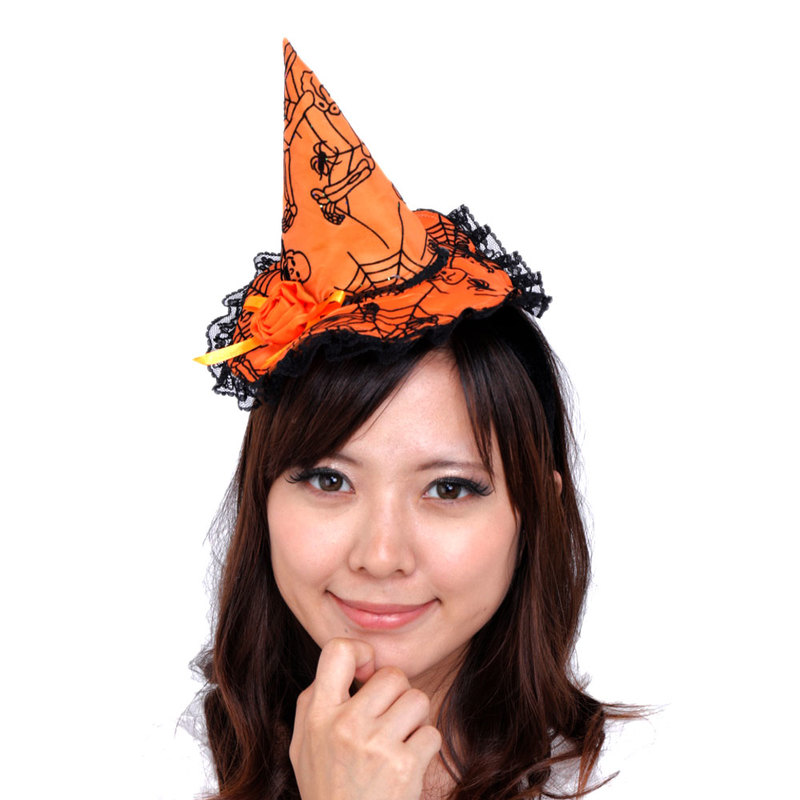 Patymo ハロウィンカチューシャ ウィッチハット オレンジ