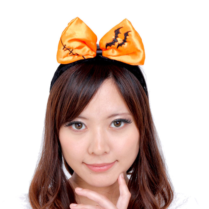 Patymo ハロウィンカチューシャ こうもりリボン