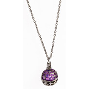 LIGHT UP SPIDER WEB NECKLACE