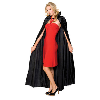 ロングブラック・ベルベットケープ