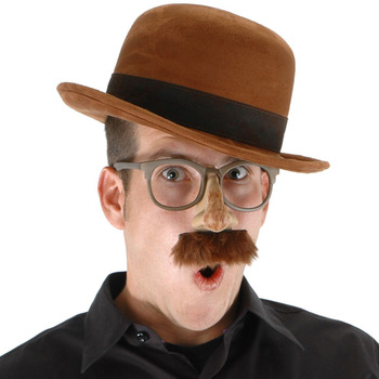 ボウラーハット(山高帽子)ブラウン [elope BOWLER BROWN]