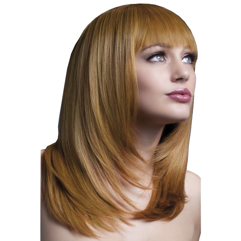 Fever Tanja Wig Auburn Feathered Cut with Fringe 19inch/48cm