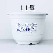 プラスチック鉢 ホワイト 陶器風 底穴なし 11号