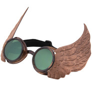 おもしろメガネ(ウイングゴーグル/ゴールド) [おもしろメガネ Winged Goggles Gold]