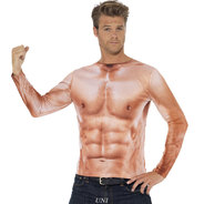 スミッフィー(Smiffy's) リアル筋肉プリントシャツ M