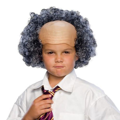 BALD WIG W/CURLY SIDES