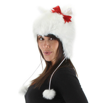 エロープ(elope) キティフードハットキャップ(ホワイト) [KITTY HOODIE HAT WHITE]