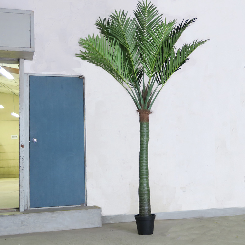 ユニエンタープライズ 人工観葉植物 光触媒 ココヤシ 240cm 大きい ヤシの木 椰子 フェイクグリーン インテリアグリーン 消臭 抗菌