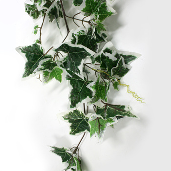 Funderful 人工観葉植物 光触媒 リーフガーランド(白斑)(アイビー/200cm)