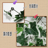 Funderful 人工観葉植物 リーフガーランド(白斑)(アイビー/200cm)