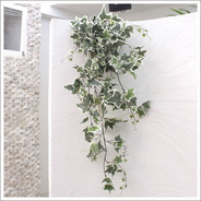 Funderful 人工観葉植物 リーフスワッグ(白斑)(アイビー/120cm)