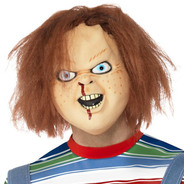 Chucky Latex Mask Brown Full Overhead