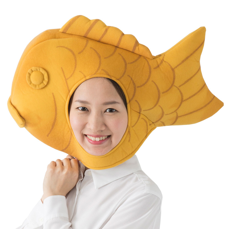 ユニエンタープライズ 天然たい焼きキャップ ハロウィン 衣装 プチ仮装 変装グッズ コスプレ パーティーグッズ 帽子 かぶりもの おもしろハット 面白い 笑える ハロウィン