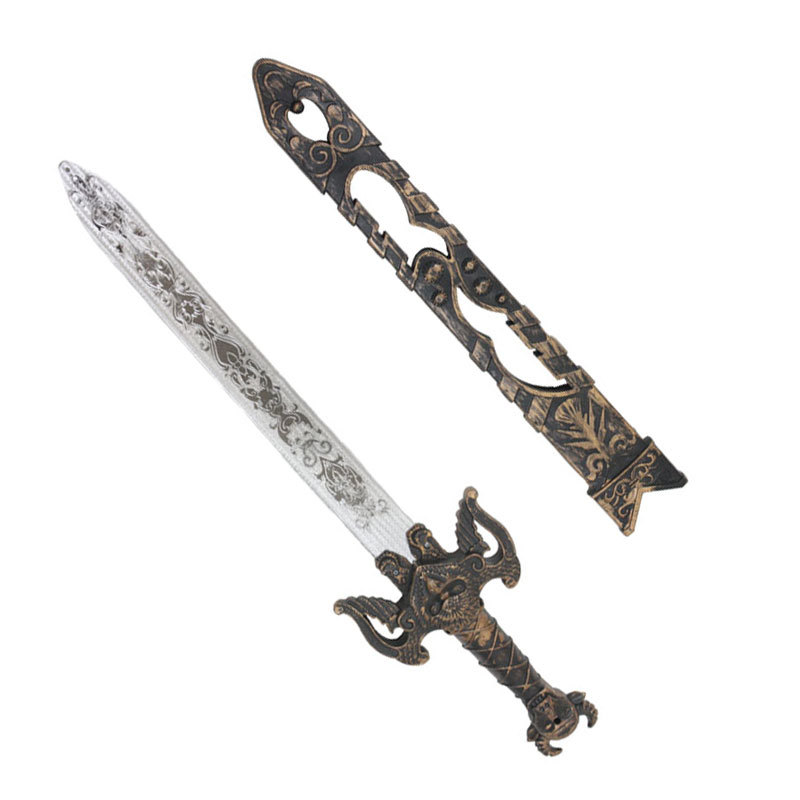 ユニエンタープライズ | 剣(鞘付) ブロンズ 全長約55cm ハロウィン 衣装 プチ仮装 変装グッズ コスプレ パーティーグッズ 仮装用 おもちゃ  オモチャ 玩具 レプリカ 武器 ソード ハロウィン