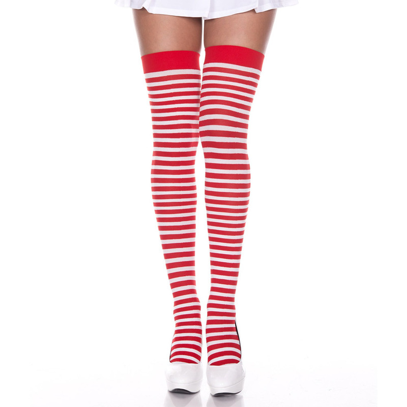 Striped thigh hi