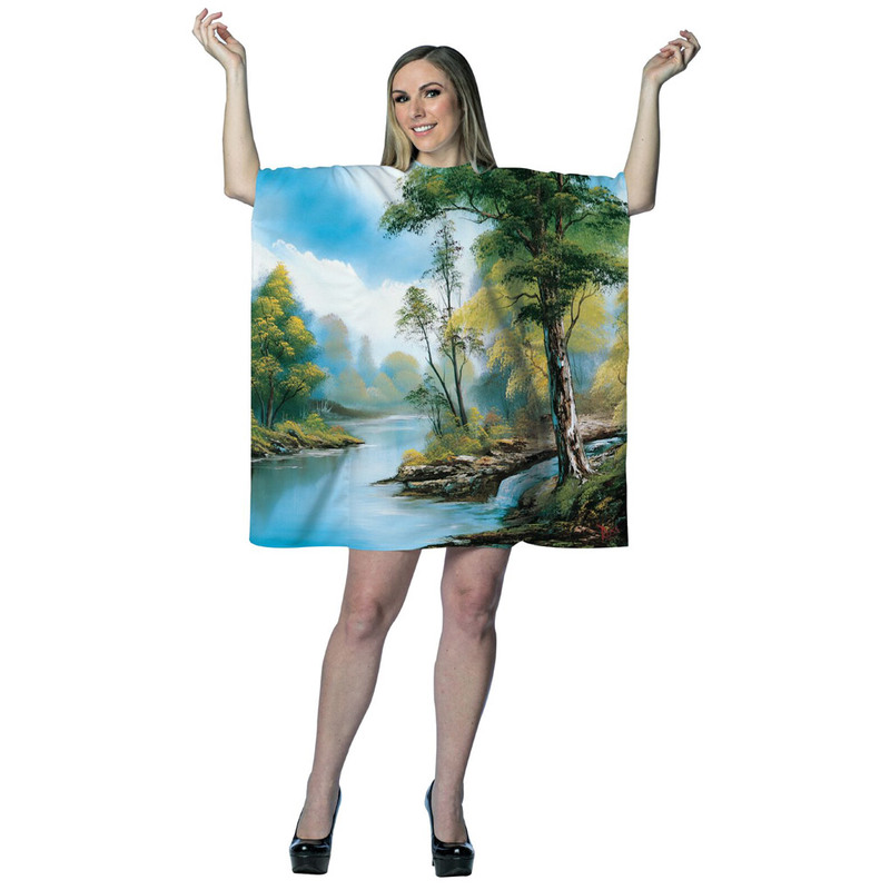 Bob Ross Happy Tree Painting Dress