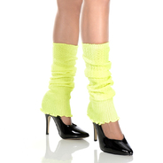 Ribbed acrylic footless leg warmers
