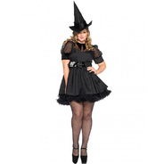 3PC.Bewitching Witch，dress w/organza，belt，hat
