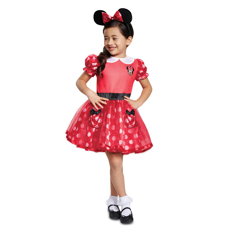 RED MINNIE MOUSE TODDLER M (3T-4T)