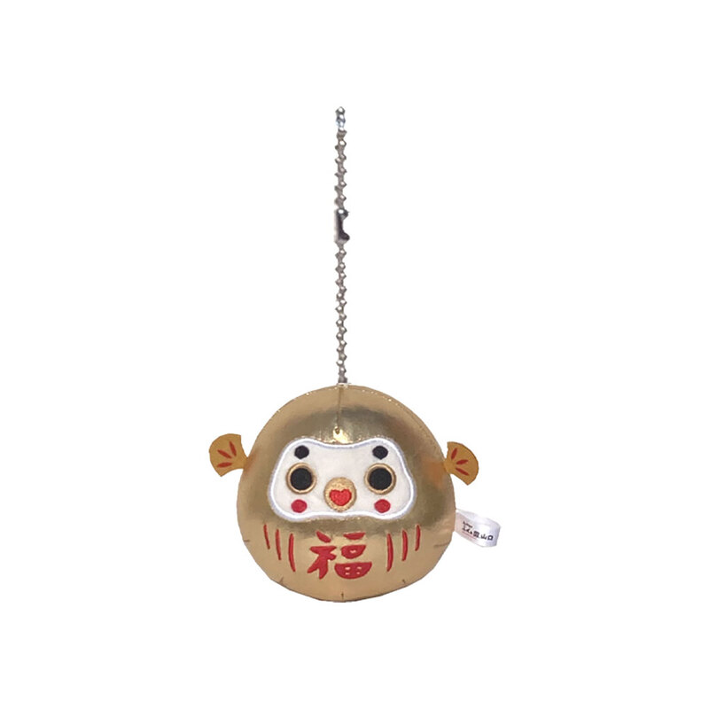 ふくだるま ストラップ 金/SSサイズ 高さ約5cm