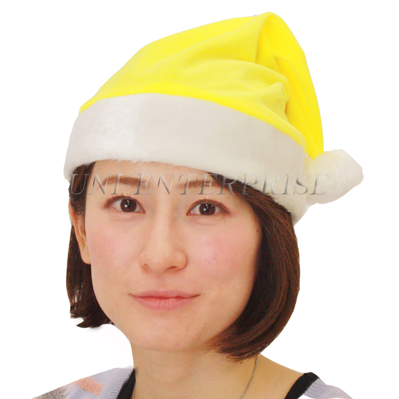 クリスマスサンタ帽子 イエロー