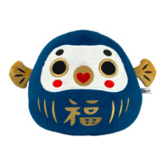 ふくだるま ぬいぐるみS 紺 高さ約20cm