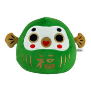 ふくだるま ぬいぐるみS 緑  高さ約20cm