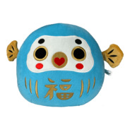 ふくだるま ぬいぐるみS 青  高さ約20cm