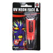UV NEON UVネオン フェイス＆ボディペイント レッド [10ml uv face ＆ body paints (red)]