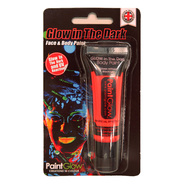 GLOW IN THE DARK グローインザダーク フェイス＆ボディペイント レッド [Glow In The Dark Face ＆ Body Paint (red)]