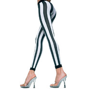 Vertical striped leggings