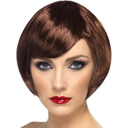 Babe Wig Brown Short Bob with Fringe