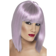 Glam Wig Lilac Short Blunt with Fringe