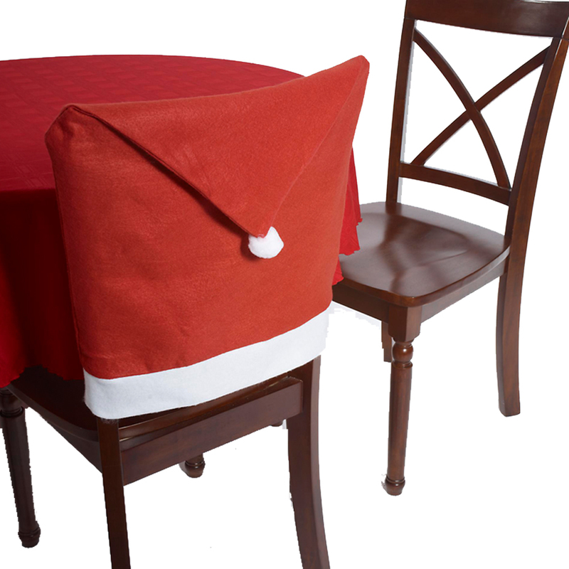 SANTA HAT CHAIR COVER