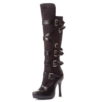 レッグアベニュー(Leg Avenue) バンディット・バックルブーツ ブラック 23cm