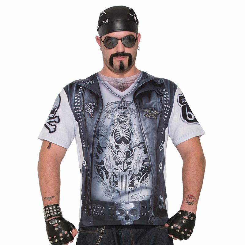 SUBLIMATION SHIRT-BIKER GUY-XL