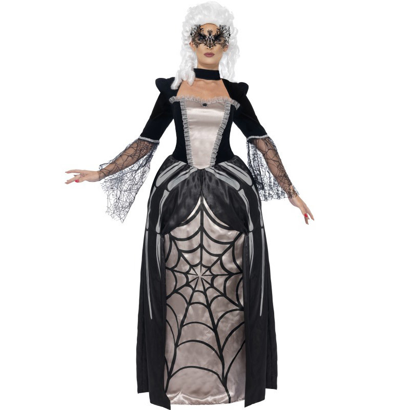 Black Widow Baroness Costume with Printed Dress