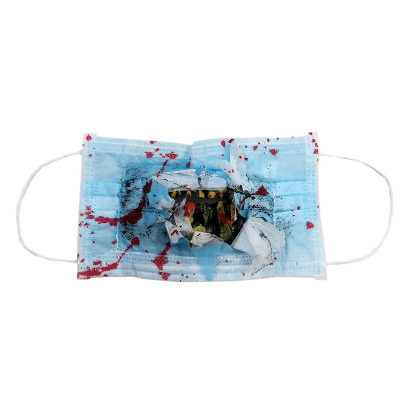ZOMBIE DR MASK W/ MOLDED