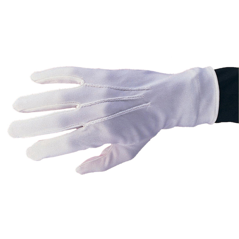 MEN NYLON GLVE W/SNAP-WHT