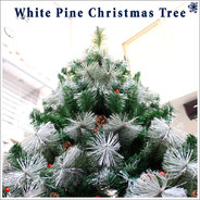 210cmクリスマスツリー(ホワイトパイン/松ぼっくり＆木の実)