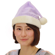 クリスマスサンタ帽子 ライトパープル
