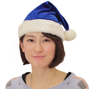 クリスマスサンタ帽子 ブルー